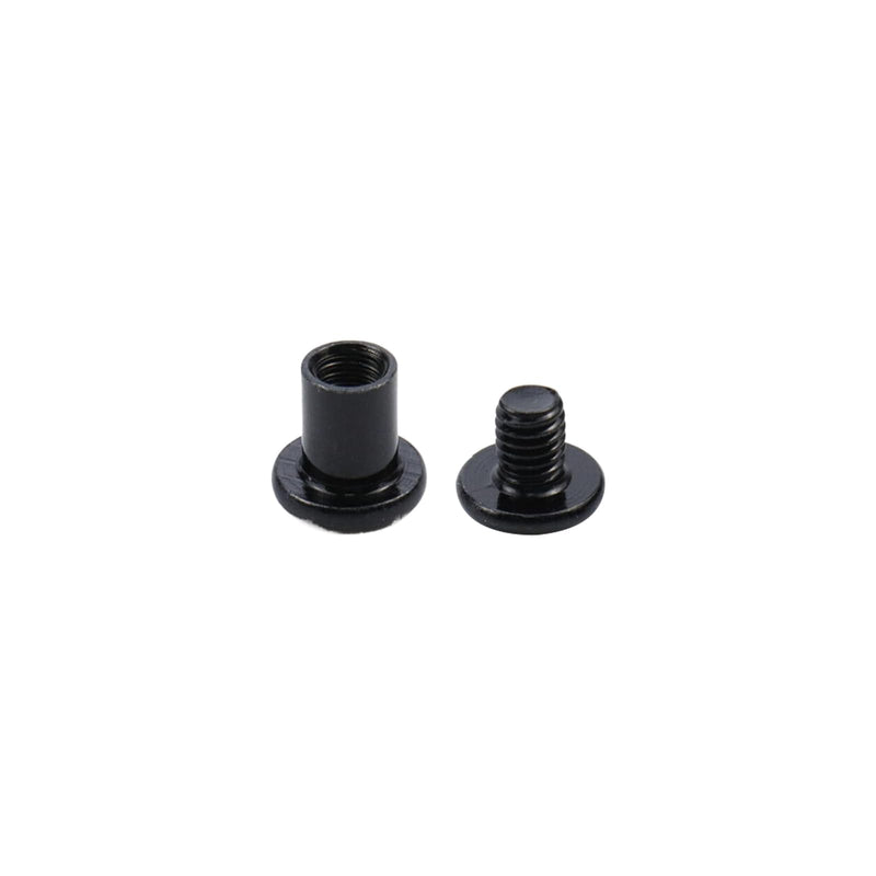 [Australia - AusPower] - Oedema 20 PCS M6×8mm Barrel Nuts and Bolts Stainless Steel Binding Post Screws Black Chicago Screws with Hex Wrench for Furniture Bed Cupboard M6×8mm, 8×10mm 