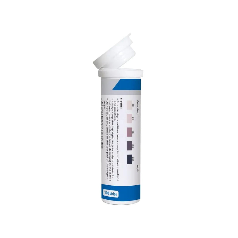 [Australia - AusPower] - Sanitizer Solution Water Test Strips for Restaraunts and Bars, 10-200 PPM, 1 x Vial 100 Test Strips 