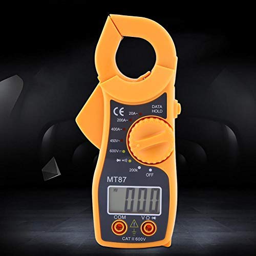 [Australia - AusPower] - Hilitand LCD Clamp Multimeter, MT87 AC 20A-400A Digital Volt Tester AC/DC 450V/6000V Voltage Detector Ammeter Ohmmeter with English Manual Multimetro 