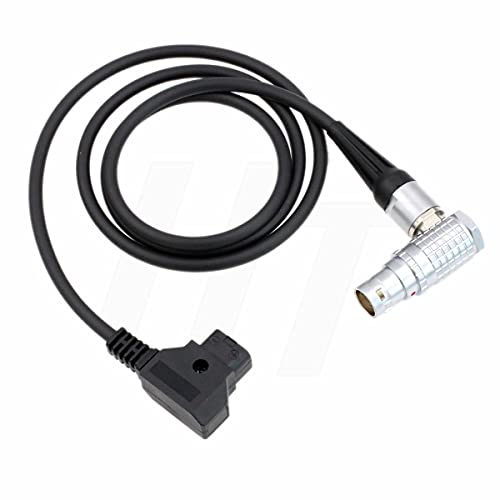HangTon High Flex Power Cable D-tap P-tap to Right Angle 8 Pin for ARRI Alexa Mini, Amira, Alexa Mini LF Camera (30cm, Right Angle 8-Pin) 30cm