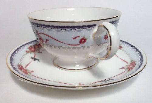 Noritake Kiki's Delivery Service JIJI Tea Cup Sorcerer Blue From Japan New White, Gold, Blue, Red, Black