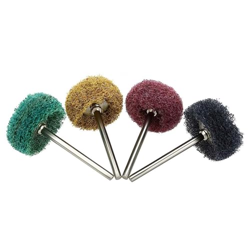 Pack of 40 Sanding Discs Polishing Sanding Disc, 25 mm Diameter with 3 mm Shaft for Dremel, for Rotary Tools and Cordless Screwdrivers, Industrial Material Sanding Attachments in 4 Grits (40 Pieces) 40 pieces.