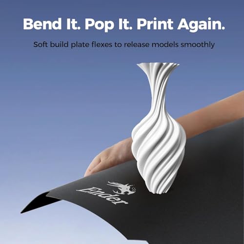Creality Ender 3 build plate, 2 pieces, 235 × 235 mm, soft magnetic, 3D printer bed platform with PC coating, 3D printer mat for Ender 3/Ender 3 V2/Ender 3 V3 SE/Ender 3 Pro/Ender 5 Pro 2PCS PC frosted