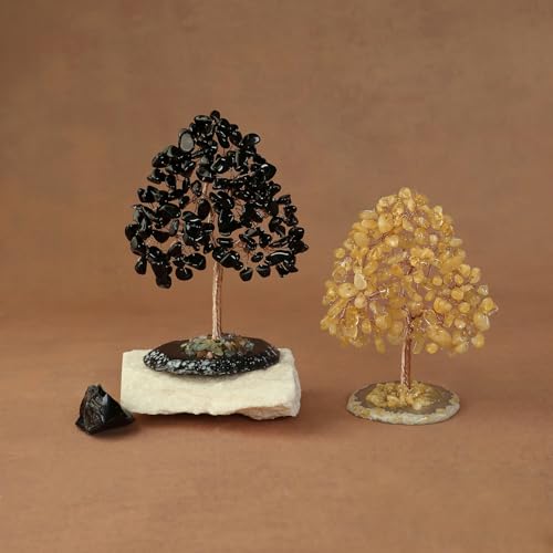 Obsidian Crystal Tree of Life Healing Stones Obsidian 11cm