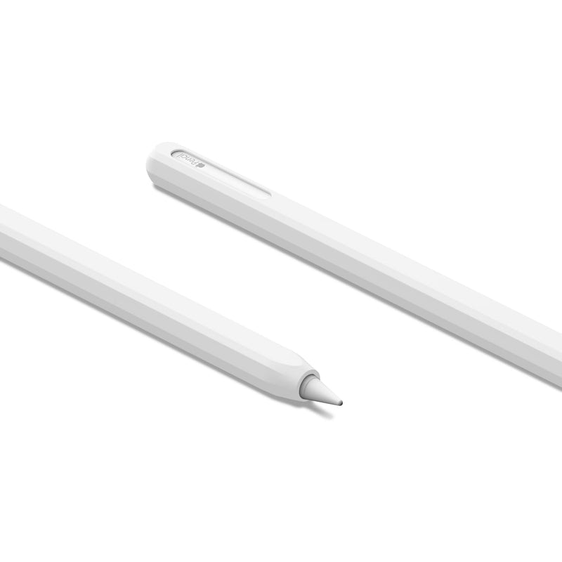 [Australia - AusPower] - UPPERCASE NimbleSleeve Premium Silicone Case Holder Protective Cover Sleeve for iPad Apple Pencil 2nd Generation Only (White) White 