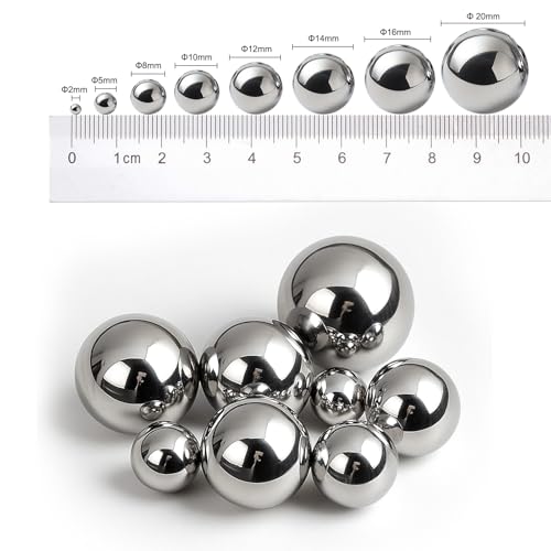 HiPicco 25 Pack 15mm Bearing Ball 304 Stainless Steel G100 Precision Balls