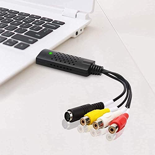 [Australia - AusPower] - VHS to Digital Converter, USB 2.0 Video Capture Card,Old VHS VCR Mini DV Hi8 DVD to Digital Converter for MAC/PC,RCA to USB Video Converter,TV Tape Player Camcorder Windows Mac Compatible Black116 