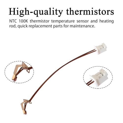HzdaDeve Heating Assembly Kit for Kobra S1 Max Combo Ceramic Zirconia Heat Insulation Block Heating Component with Heater Cartridge and Thermistor Sensor Heat-Insulating Base Clip for Anycubic Printer 1PK