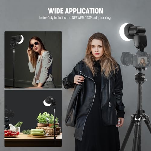 NEEWER Square Flash Magnetic Adapter Ring, Silicone Magnetic Mount Holder Light Diffuser Attachment Compatible with Godox V850III/860II NEEWER NW620 NW700 NW760 Z880 Z760 Square Head Flash, CRS14 Square(CRS14)