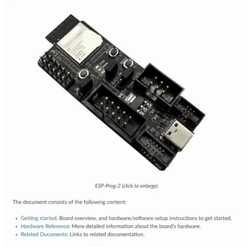 ESP-Prog-2 program downloader, ESP-Prog-2 debugger, serial communication, JTAG in-circuit debugging downloader
