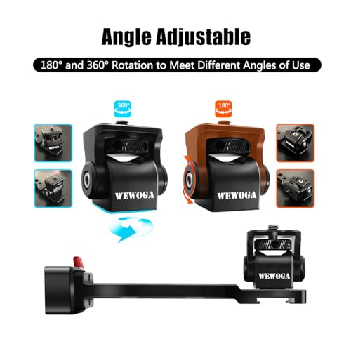 Aluminum Monitor Mount Phone Handle Compatible for DJI RS5-RS2 Serie Gimbal