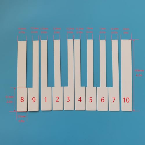 Piano Key Top Piano Accessories The White Keyboard Top Does Not Require Sanding For Easy Installation Of The Piano Key Replacement