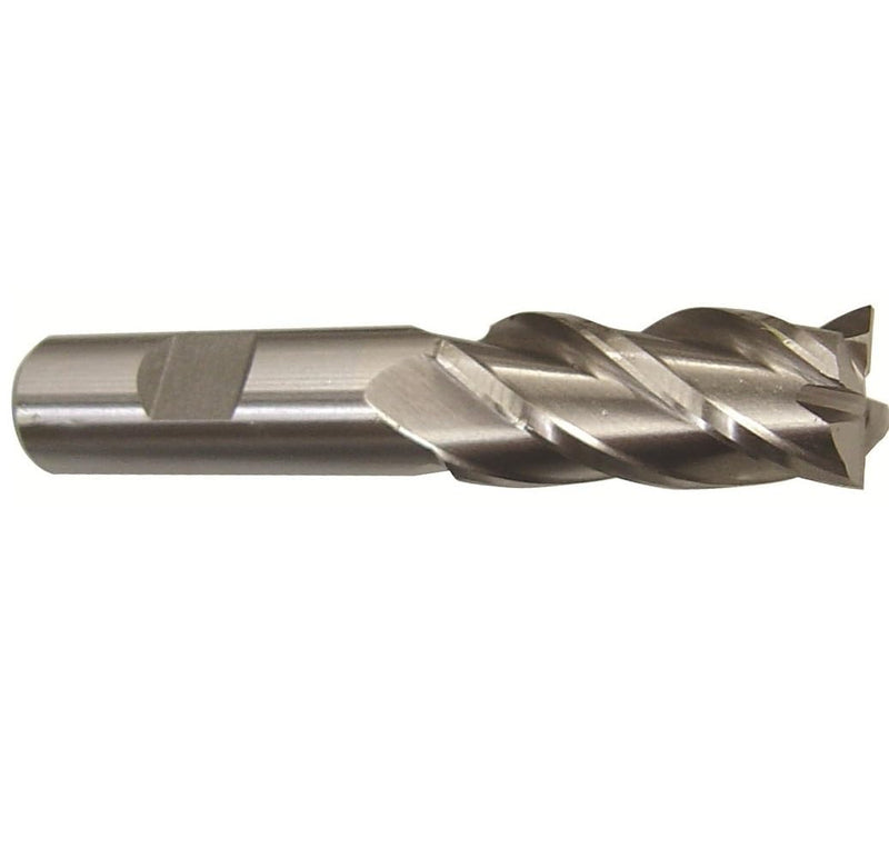 Drill America 20.00mm High Speed Steel 4 Flute Single End End Mill, DWC Series 3/4 Inches 4-1/8 Inches Unfinished 1 DWC20MM-4FSE