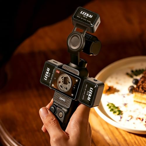 3PCS Magnetic Mini LED Video Light for DJI Osmo Pocket 3 & Xtra Muse Mount with Three Lights