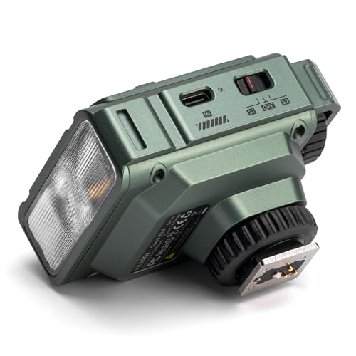VILTROX Spark Z3 TTL On-Camera Flash for Nikon, GN16 Mini Camera Flash Speedlite with 26W Output, 7-Step Manual Flash Control, 1s Fast Recycle, 650 Full-Power Flashes, Softbox Included (Green) Green Z3 TTL Flash for Nikon