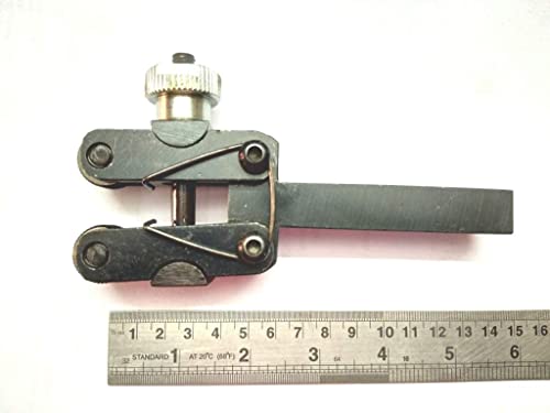 Knurling Tool 3-25 mm Capacity Spring Loaded Action Clamp | 5/8'' (16mm) Square Shank for Small & Medium Sized Lathe | Diamond Pattern DIY Lathe Accessories