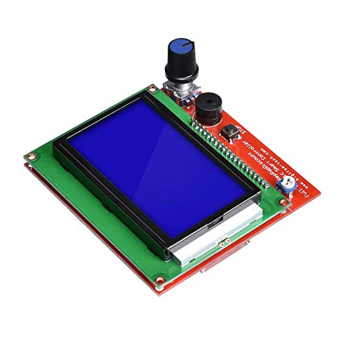 [Australia - AusPower] - HiLetgo 3D Printer Reprap Smart Controller 12864 LCD Display with Smart Controller Board for 3D Printer RAMPS 1.4 Reprap Mendel Prusa for Arduino 128x64 LCD Blue Color 