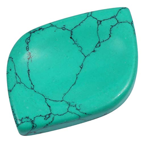 mookaitedecor 4 Pcs Turquoise Thumb Worry Stone for Anxiety Stress Relief