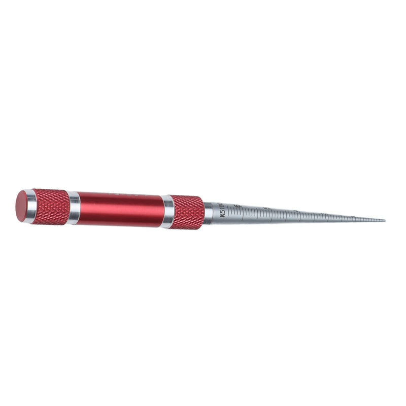 [Australia - AusPower] - Stainless Steel Aperture Tapered Hole Ruler Inner Hole Diameter Measuring Tool 1-6.5mm 