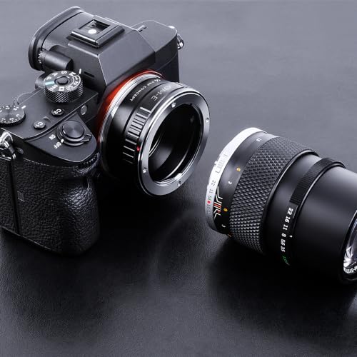 K&F Concept Lens Mount Adapter for Olympus OM Lens to NEX (E-Mount) Camera Compatible with Sony NEX-3, NEX-3N, NEX-5, NEX-5R, NEX-6, NEX-7 Cameras OM-NEX