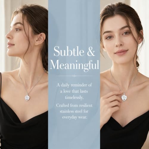 Urn Necklaces for Ashes, Stainless Steel Cremation Jewelry, Heart Keepsake Pendant, Memorial Ashes Holder for Women