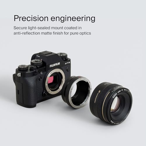 Urth Lens Mount Adapter Compatible with Canon EOS to Fujifilm X (Manual) Canon EF/EF-S
