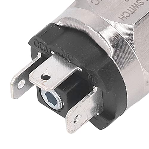 QPM10-NO/NC Pressure Switch, 1/4" Normally Open Push Switch, Membrane Pressure Switch, 0.1-1MPa, Stainless Steel