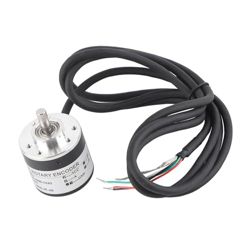 5-24V 600P R Incremental Rotation Encoder Sensor,Automation Equipment Encoder with AB 2‑Phases and Shaft 6mm for Measuring the Rotational Rate, Angle and Acceleration of the Object