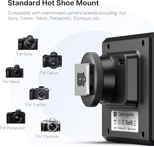 Ulanzi F12 Camera Mini Flash, GN12/CCT 5600K Speedlite for Canon Sony Black