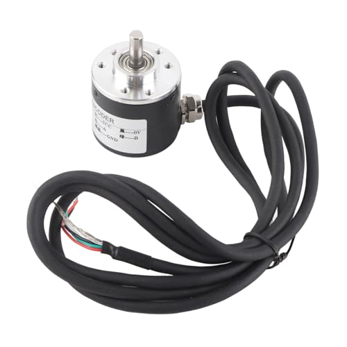 5-24V 600P R Incremental Rotation Encoder Sensor,Automation Equipment Encoder with AB 2‑Phases and Shaft 6mm for Measuring the Rotational Rate, Angle and Acceleration of the Object