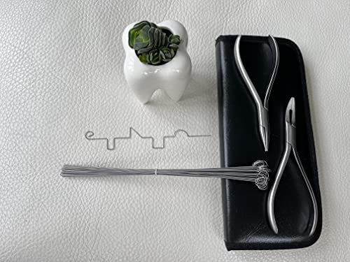 MedAT-Z 2026 | 50 x Exercise Wire, 0.7 mm Thick, in Sturdy Packaging, Wire for the Selection Process for Dentistry Studies in Austria with Original Eyelet, Manual Skills, Bending Wire