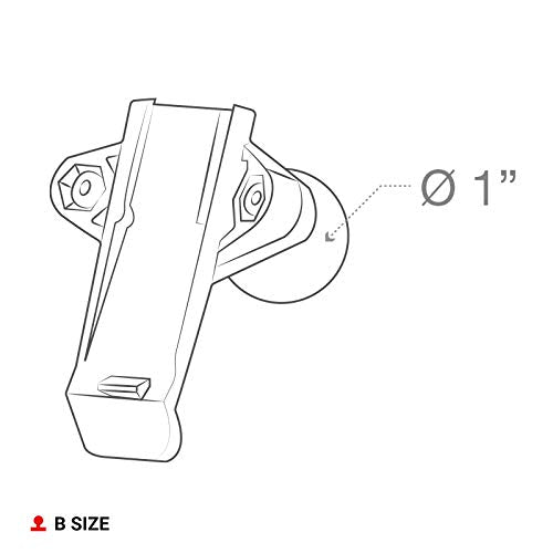[Australia - AusPower] - RAM Mounts Spine Clip Holder with Ball for Garmin Handheld Devices RAM-B-202-GA76U with B Size 1" Ball 