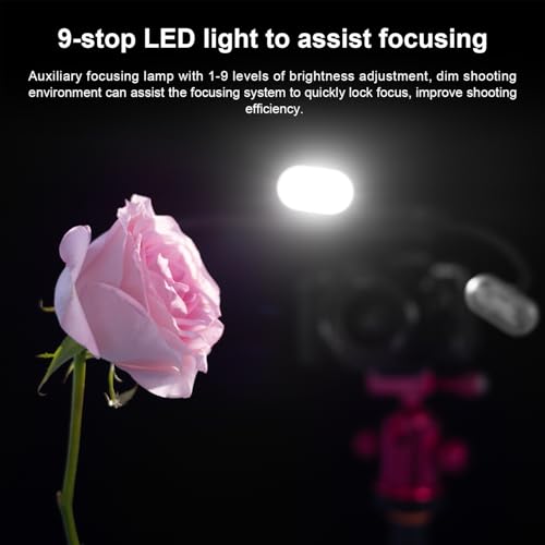 Fomito Mini Macro Flash, Single Contact Hotshoe, Three-Head with 13pcs Diffuser and Type-C Cable, 8 Levels of Adjustable Brightness, 9-Stop LED Light Effect, Built-in 3.7V/2000mAh Battery - 17.52inch KM202-L1