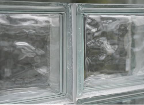 Generic glass block vertical spacer tracks, 7-1/2 inch PVC for 3-inch blocks, no-mortar installation, 10 pack