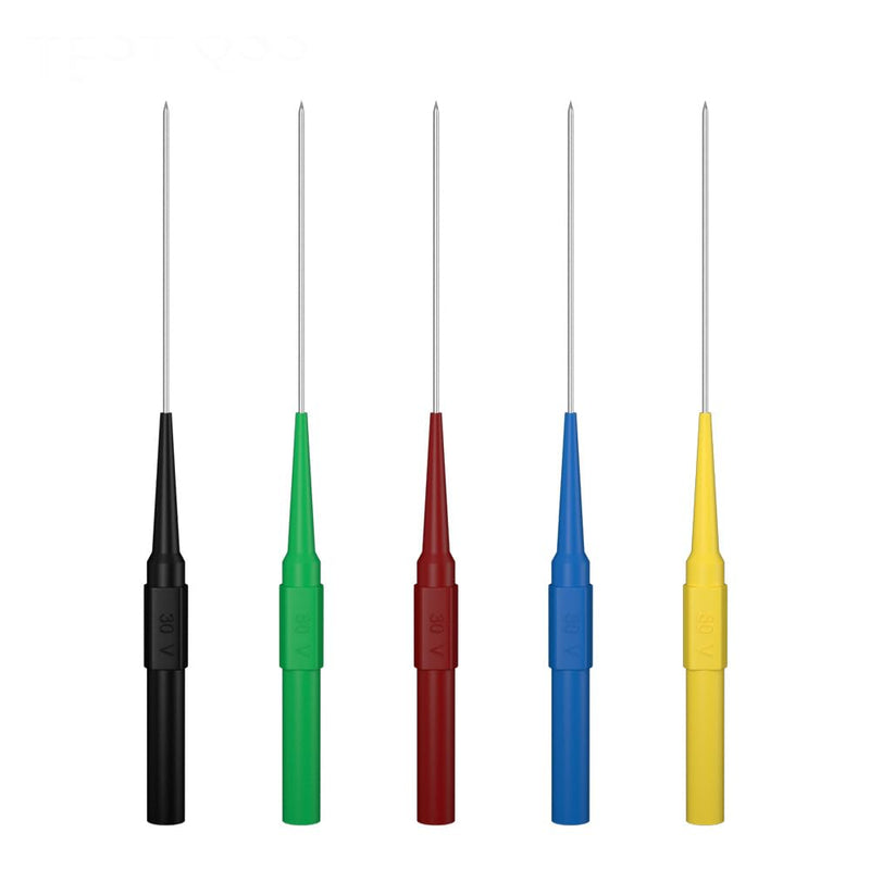 [Australia - AusPower] - Test Lead Kit 25pcs 4mm Banana Plug to Alligator Clip Test Leads Kit Test Probes Back Probe Kit for Multimeter Automotive Diagnostic Testing Tools Set 8008 25pcs-B 