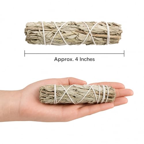Smudge Sticks Sampler - 1 White Sage with Rose and Lavender, 1 Rosemary, 1 Cedar, 1 Sweetgrass White Sage and 1 Black Sage Stick Sampler