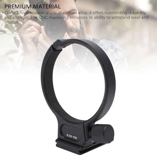 Tripod Mount Ring for AF 35 to 150mm Lens, Lens Tripod Mount Ring Collar with 70mm Quick Release Plate, 1/4 3/8 Inch Screw Hole, Aluminum Alloy Tripod Mount Collar