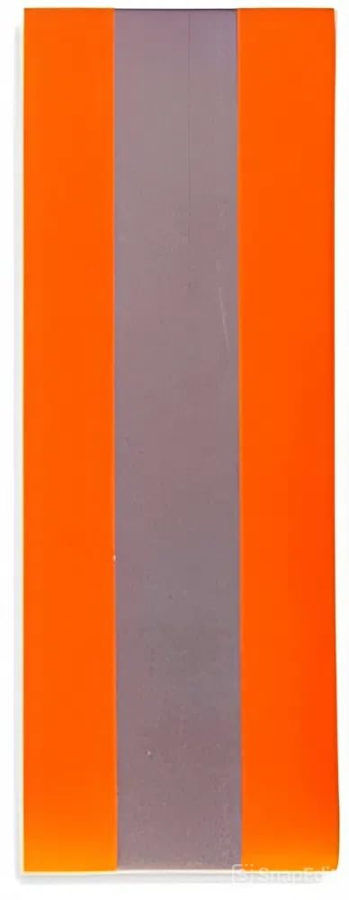 Reflective Clothing Tape Fluorescent Tape Orange 2" x 32" for Clothing Safety Fabric Webbing Trim Strip