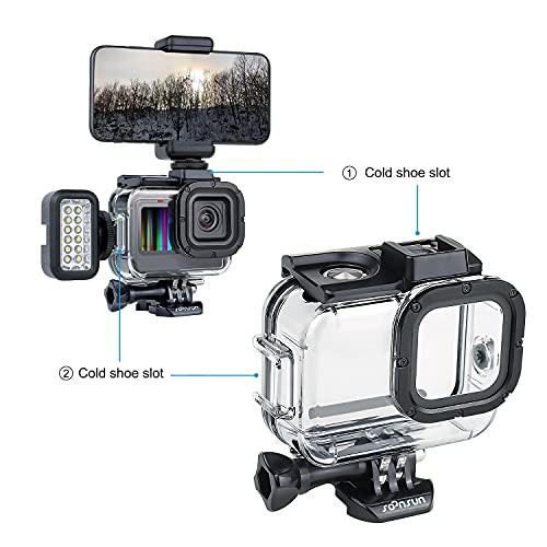 SOONSUN Waterproof Case with Dive Filter for GoPro Hero 13 12 11 10 9 Black Waterproof Case+Filters for Hero 13 12 11 10 9