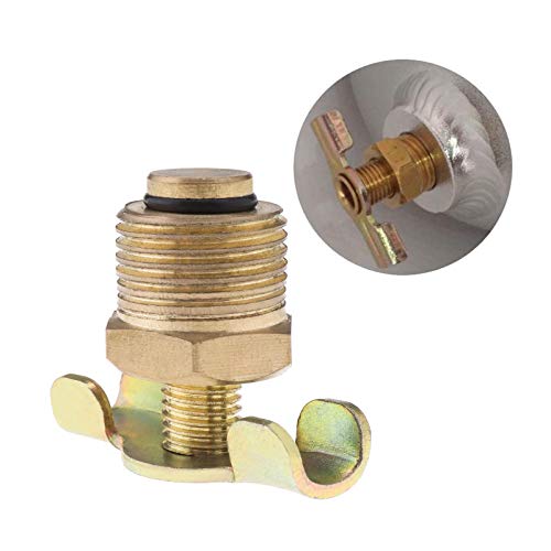2Pcs Drain Cock for Hotdog Air Compressor Exhaust Bleed Rotating Control BSP Thread -Brass(3/8 Bsp)