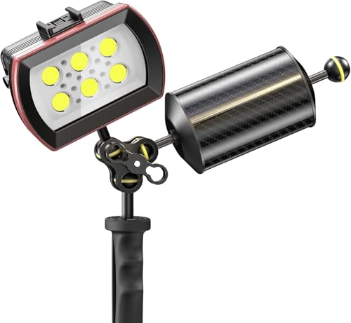 Sea frogs Carbon Fiber Float Arm D80mm, 8'', Buoyancy Provided 600g D80mm, 8'' Carbon Fiber Float Arm