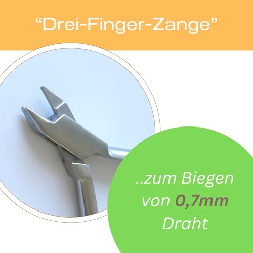 Wire Pliers Three-Finger Pliers 0.7 mm Wire 13 cm Wire Bending Pliers | For technicians and crafts