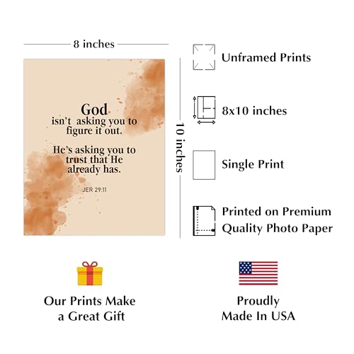 God Isn't Asking You to Figure It Out Art, 8x10 Unframed Print