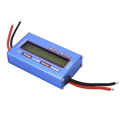 [Australia - AusPower] - Watt Meter, Digital Power Analyzer with Digital LCD DC 60V 100A Wattmeter for Voltage (V) Current (A) Power (W) (Ah) and Energy (Wh) Measurement 