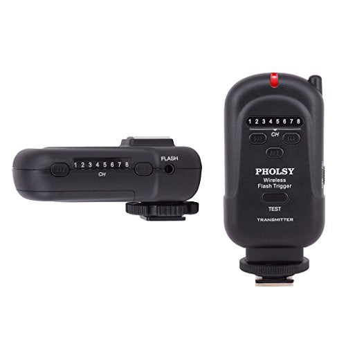 PHOLSY Wireless Flash Trigger Kit Remote Speedlite Trigger