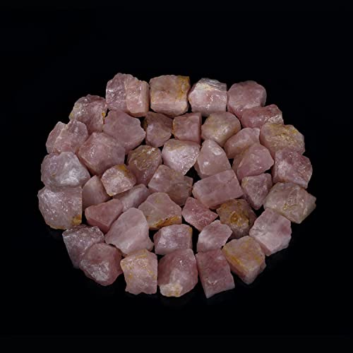 Large Raw Rose Quartz Crystal - Rough for Cabbing - Large Crystals and Healing Stones - Bulk Rocks Crystal - Quarts Rocks - Unpolished Rose Quartz - Stone Decor