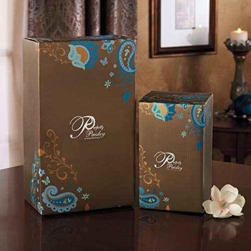 Pavilion Gift Company Perfectly Paisley Angel Tea Light Candle Holder, 8-Inch Tall, Tea Light Candle Not Included