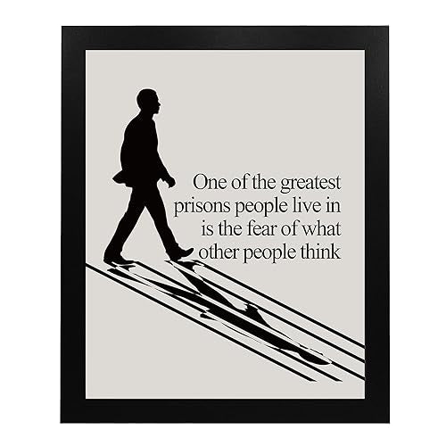 Motivational Wall Art, One of Greatest Prisons, 8x10 Unframed Print