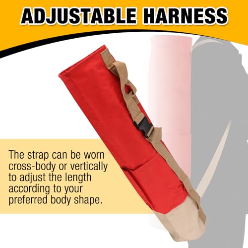 36" Heavy Duty Lath Bag, Lath Stake Bag with Pockets