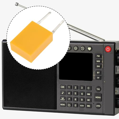 ECSiNG 10pcs Direct Plug-in 2-Pin Ceramic Quartz Resonators CRB455E 455kHz Suitable for Radios and Wireless Receiver Modules